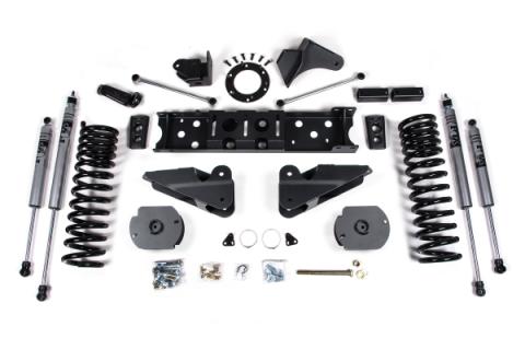 25-26 Ram 2500 4WD (Diesel) 4 Inch Radius Arm Suspension Lift Kit, 2.5 Inch Rear Lift, Spacer - Nitro Shocks Zone Offroad