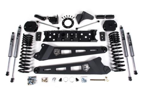 19-24 RAM 2500 4.5 Inch Radius Arm Diesel 6-Bolt T-Case Fox Adventure Shocks Zone Offroad