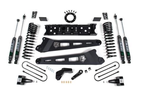 19-24 RAM 3500 4.5 Inch Radius Arm 3 Inch Rear Block With Overload Diesel 8-Bolt T-Case Nitro Shocks Zone Offroad