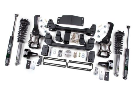 09-13 Ford F-150 4WD 6 Inch Suspension Lift Kit, 5 Inch Rear Lift, Block - Nitro Loaded Struts, Nitro Shocks Zone Offroad