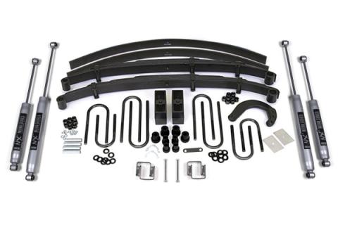 6 Inch Lift Kit Chevy/GMC 3/4 Ton Truck/Suburban 77-87 4WD Leaf Springs W/NX2 Nitro Shocks