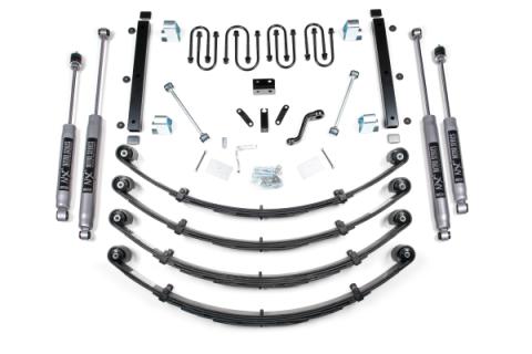 3.5 Inch Lift Kit Jeep Wrangler YJ 87-95 Heavy Duty Leaf Springs NX2 Nitro