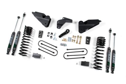 13-18 RAM 3500 4.5 Inch Lift Kit 2 Inch Rear Block Fox Shocks Zone Offroad