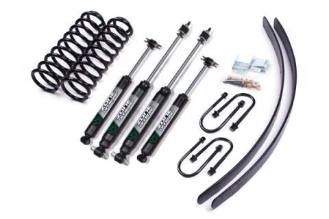 84-01 Jeep Cherokee XJ 3 Inch Coil Spring Lift Kit With Chrysler Axle Fox Shocks Zone Offroad