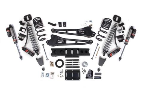 13-18 Ram 3500 4WD 6 Inch 4-Link Suspension Lift Kit, 4 Inch Rear, Block, 6 Bolt Diesel - Fox 2.5 Performance Elite Series C/O Front, FOX 2.0 Front Bump, Fox 2.5 Performance Elite Series Rear BDS Suspension