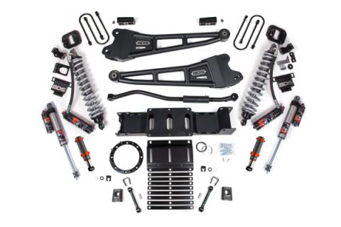 19-25 Ram 3500 4WD 3 Inch Radius Arm Suspension Lift Kit, 2 Inch Rear, Block w/Overload, 8 Bolt Diesel - Fox 2.5 Performance Elite Series C/O Front, FOX 2.0 Front Bump, Fox 2.5 Performance Elite Series Rear BDS Suspension