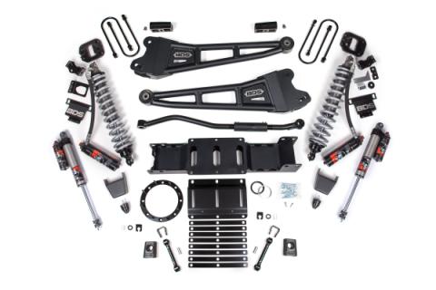 19-25 Ram 3500 4WD 3 Inch Radius Arm Suspension Lift Kit, 2 Inch Rear, Block w/o Overload, 8 Bolt Diesel - Fox 2.5 Performance Elite Series C/O Front, Fox 2.5 Performance Elite Series Rear BDS Suspension