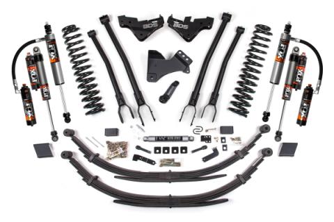 23-26 Ford F-250/F-350 4WD 5 Inch 4-Link Suspension Lift Kit, 3 Inch Rear, Block (W/O Overload), Diesel - Fox 2.5 Performance Elite Series Shocks Front and Rear BDS Suspension