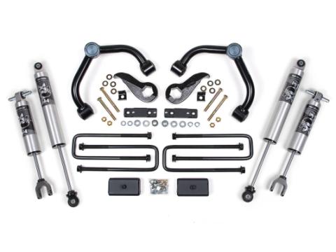 20-24 Chevrolet Silverado/GMC Sierra 2500/3500 HD 3 Inch Suspension Lift Kit w/ overloads - Fox 2.5 Performance Series BDS Suspension