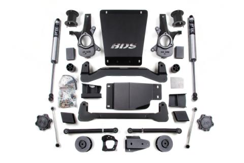07-14 Chevrolet SUV - GMC SUV 4WD 4.5 Inch Suspension Lift Kit, 2 Inch Rear Lift, Spacer, Fox 2.0 IFP Performance Series Shocks BDS Suspension