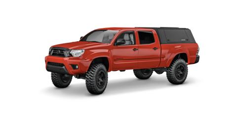 Tacoma Truck Bed Cap SmartCapEVOa Adventure Matte Black For 05-15 Toyota Tacoma 6 Foot Standard Bed RSI SmartCap