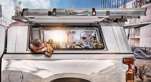 Tacoma Truck Bed Cap SmartCap EVOc Commercial White For 24-26 Toyota Tacoma 5 Foot Standard Bed RSI SmartCap