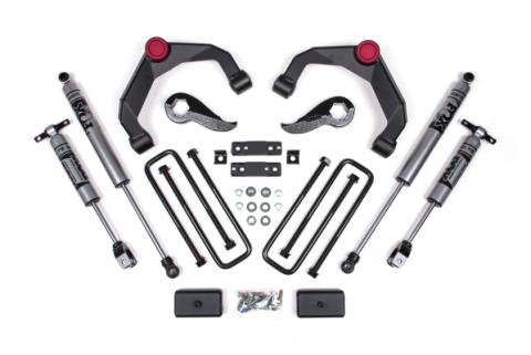 20-24 Silverado/Sierra 2500/3500 HD 3 Inch Adventure Series OE Key 84634344 With Overloads Fox Adventure Shocks Zone Offroad