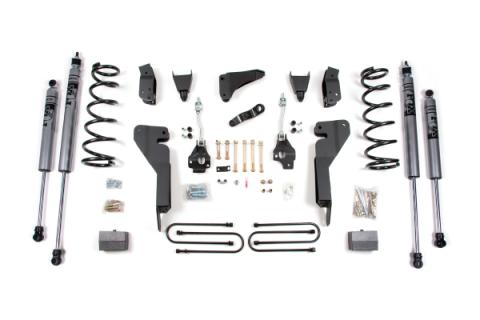 03-07 Dodge RAM 2500 6 Inch Lift Kit w/3.5 Inch Axle Gas Fox Shocks Zone Offroad