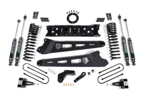 19-24 RAM 3500 4.5 Inch Radius Arm 3 Inch Rear Block Without Overload Diesel 6-Bolt T-Case Nitro Shocks Zone Offroad