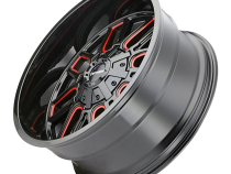 Mayhem Offroad Wheels Cogent 8107 RD 20x9 Prism Red Black 18 Off Set 8 Lug 5.71 BSM 130.8 Bore 165.1 Bolt Circle Cast Aluminum