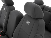 GM Neoprene Front and Rear Seat Covers Black (07-13 1500/11-13 2500) Rough Country