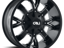 Cast Aluminum Wheels Dirty 9104 SB 22x10 Milled Spokes Satin Black 6 On 135/6 On139.7 Bolt Pattern -19 Offset Cali Offroad Wheels