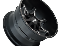 Cast Aluminum Wheels Obnoxious 9107 SB 22x12 Milled Spokes Satin Black 8 On 165.1/8 On170 Bolt Pattern -44 Offset Cali Offroad Wheels