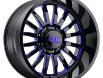 Cast Aluminum Wheels Summit 9110 GB-BL 20x12 Blue Milled Spokes Gloss Black 8 On 180 Bolt Pattern -51 Offset Cali Offroad Wheels