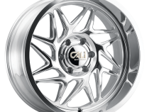 Cast Aluminum Wheels Gemini 9112 PO 24x14 Milled Spokes Polished 8 On 170 Bolt Pattern -76 Offset Cali Offroad Wheels