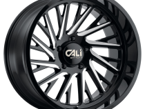 Cast Aluminum Wheels Purge 9114 GB 20x12 Milled Gloss Black 8 On 165.1 Bolt Pattern -51 Offset Cali Offroad Wheels