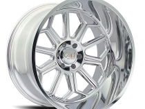 Cast Aluminum Wheels Auburn 9117 PO 20x10 Milled Spokes Polished 8 On 165.1 Bolt Pattern -25 Offset Cali Offroad Wheels