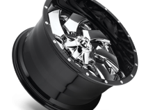 Aluminum Wheels 20X10 Cleaver D240 8 On 165.1 Chrome/Gloss Black Lip 125.1 Bore -19 Offset 8 Spoke Fuel Off Road Wheels