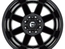Dually Wheels 22X8.3 Maverick Dually D538 8 On 210 Black Milled 154.3 Bore -246 Offset 7 Spoke Outer Dually Fuel Off Road Wheels