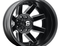 Dually Wheels 24X8.3 Maverick Dually D538 8 On 210 Black Milled 154.3 Bore -246 Offset 7 Spoke Outer Dually Fuel Off Road Wheels