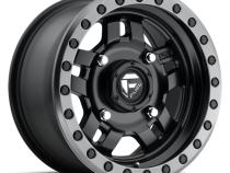 Aluminum Wheels 14X7 Anza UTV D557 4 On 136 Matte Black Beadlock 110.2 Bore 38 Offset 5 Spoke Fuel Off Road Wheels