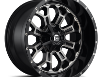 Aluminum Wheels 20X9 Crush D561 8 On 165.1 Gloss Black Double Dark Tint Machined Face 125.2 Bore 1 Offset 8 Spoke Fuel Off Road Wheels