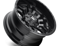 Aluminum Wheels 18X9 Sledge D596 8 On 180 Matte Black/Gloss Black Lip 124.2 Bore 20 Offset Fuel Off Road Wheels