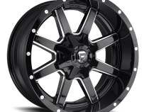 Aluminum Wheels 22X12 Maverick D610 5 On 139.7/5 On 150 Gloss Black/Milled 110.3 Bore -44 Offset Fuel Off Road Wheels