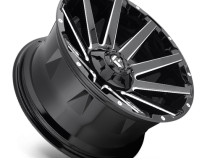 Aluminum Wheels 22X12 Contra D615 5 On 139.7/5 On 150 Gloss Black/Milled 110.3 Bore -44 Offset Multi Spoke Fuel Off Road Wheels