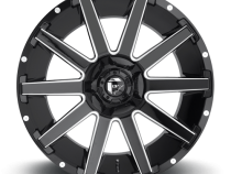 Aluminum Wheels 22X12 Contra D615 5 On 139.7/5 On 150 Gloss Black/Milled 110.3 Bore -44 Offset Multi Spoke Fuel Off Road Wheels