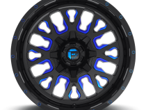 Aluminum Wheels 20X12 Stroke D645 6 On 135/6 On 139.7 Gloss Blue Milled 106.3 Bore -43 Offset Fuel Off Road Wheels
