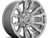 Aluminum Wheels 20X8.25 Blitz D693 8 On 165.1 Brushed Gunmetal Gray Tinted Clear 121.5 Bore -265 Offset Multi Spoke Fuel Off Road Wheels