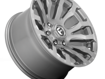 Aluminum Wheels 22X10 Blitz D693 6 On 135 Brushed Gunmetal Gray Tinted Clear 87.1 Bore -18 Offset Multi Spoke Fuel Off Road Wheels