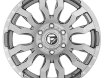 Aluminum Wheels 22X10 Blitz D693 6 On 135 Brushed Gunmetal Gray Tinted Clear 87.1 Bore -18 Offset Multi Spoke Fuel Off Road Wheels
