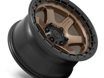 Aluminum Wheels 17X9 Block D751 6 On 120 Matte Bronze/Black Ring 67 Bore 1 Offset 6 Spoke Fuel Off Road Wheels