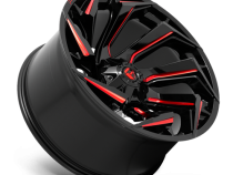 Aluminum Wheels 20X9 Reaction D755 6 On 120 Gloss Black Milled Red Tint 67.06 Bore 8 Offset Fuel Off Road Wheels