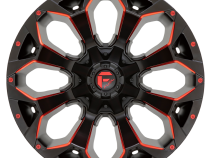 Aluminum Wheels 18X9 Assault D787 8 On 165.1 Matte Black Milled Red Tint 125.1 Bore 1 Offset Fuel Off Road Wheels