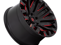Aluminum Wheels 20X9 Quake D829 5 On 139.7 Gloss Black Milled Red 78.1 Bore 1 Offset Fuel Off Road Wheels