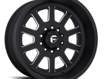 Dually Wheels 24X12 FF09D Dually DE09 Super Single BK 10 On 170 Matte Black Milled 125.1 Bore -50 Offset Front Dually Fuel Off Road Wheels