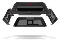 Ranger Truck Bed Cap SmartCapEVO Sport Matte Black For 19-23 Ford Ranger 5 Foot Short Bed SmartCap