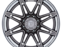 Aluminum Wheels 22X10 Brawl FC401AP 8 On 180 Platinum Silver Chrome Lip 124.2 Bore -18 Offset Fuel Off Road Wheels