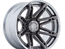 Aluminum Wheels 22X12 Brawl FC401AP 8 On 180 Platinum Silver Chrome Lip 124.2 Bore -44 Offset Fuel Off Road Wheels