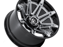 Aluminum Wheels 22X10 Brawl FC401PB 8 On 180 Chrome/Gloss Black Lip 124.2 Bore -18 Offset Fuel Off Road Wheels