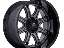 Aluminum Wheels 22X10 Darkstar FC853AB 8 On 180 Matte Gunmetal Gray/Black Lip 124.2 Bore -18 Offset Fuel Off Road Wheels